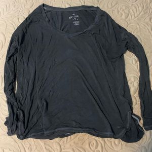 soft and sexy long sleeve-size small-color gray